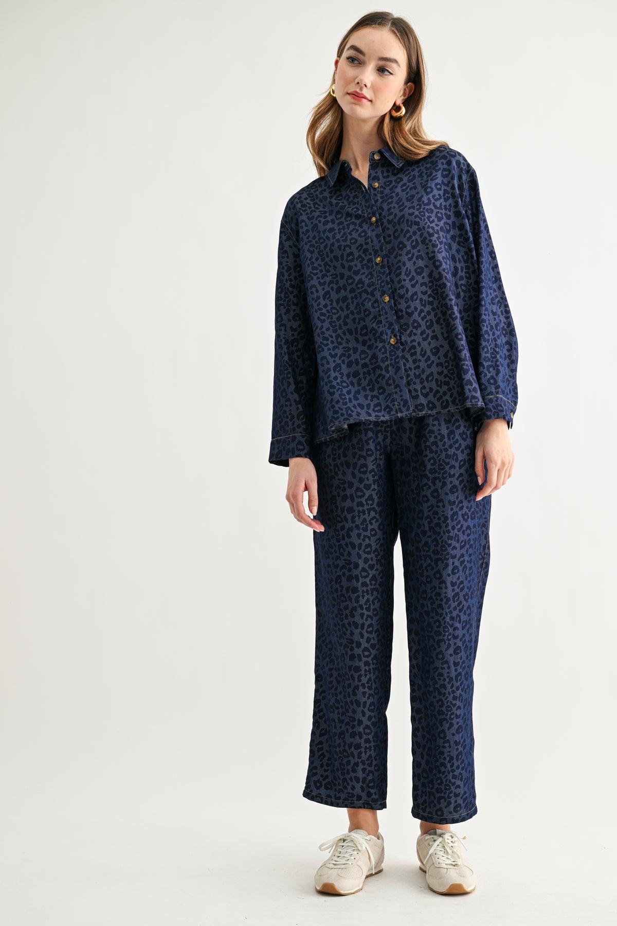 Cairo Woven Animal Print Pant