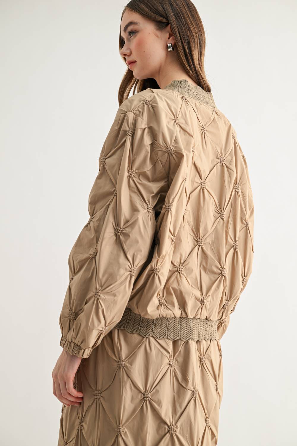 Jovie Quilted Parachute Bomber Jacket