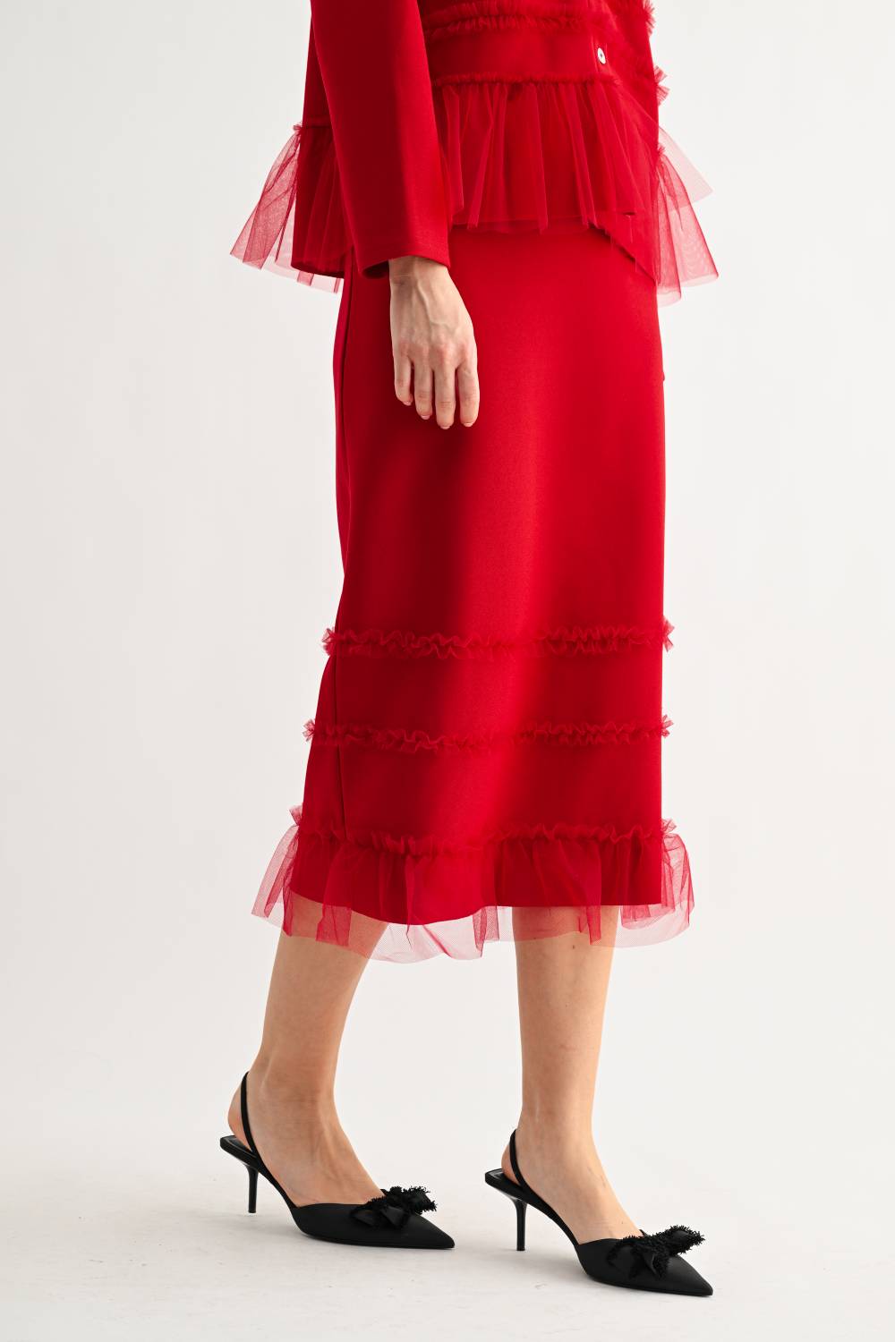 Kaylina Knit Ruffle Cardigan