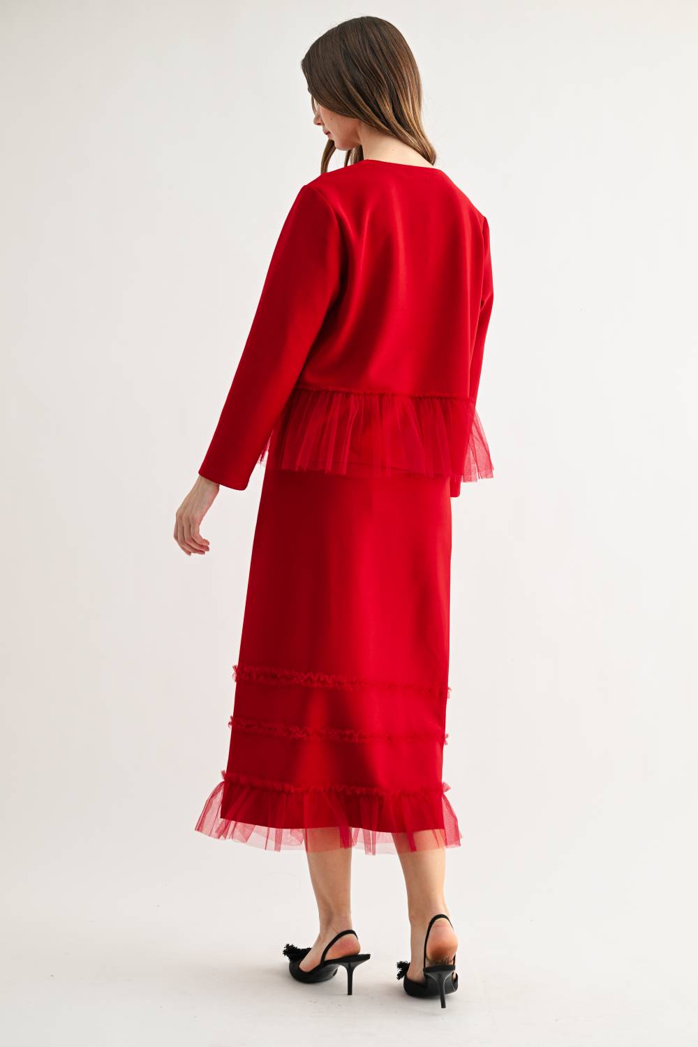 Kimora Knit Ruffle Skirt