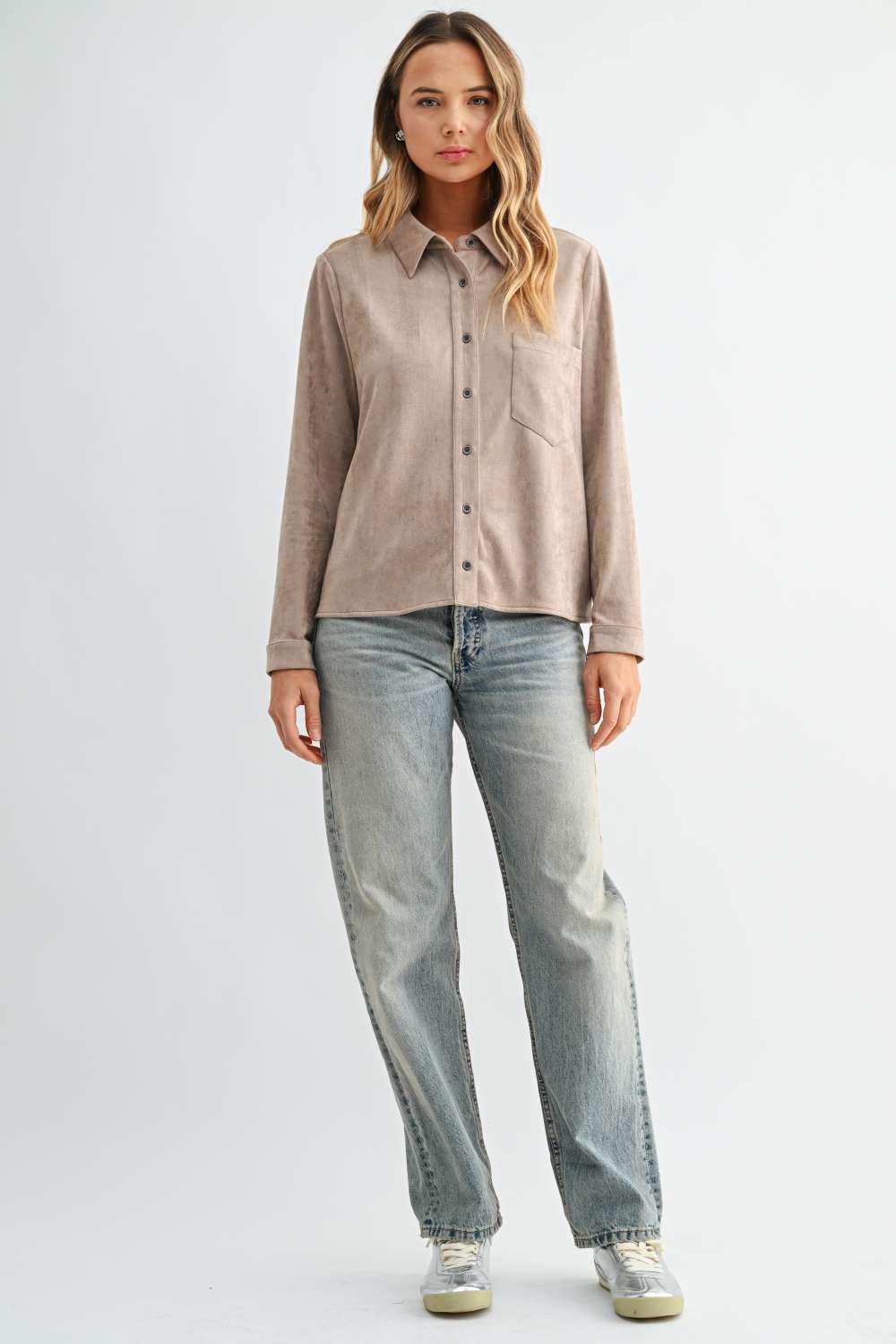 Azalea Stretch Suede Top