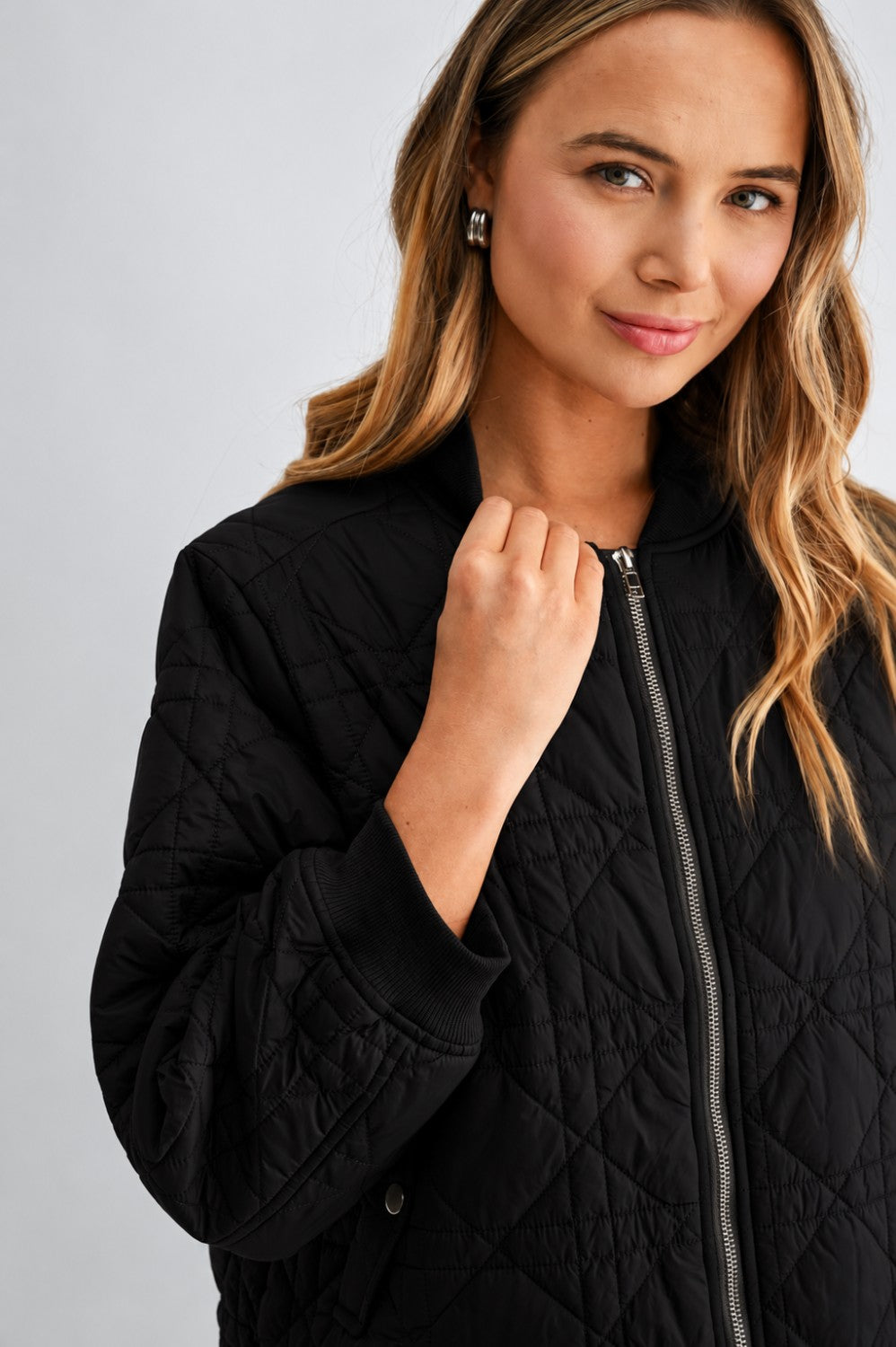 Janessa Quilted Bomber Jacket