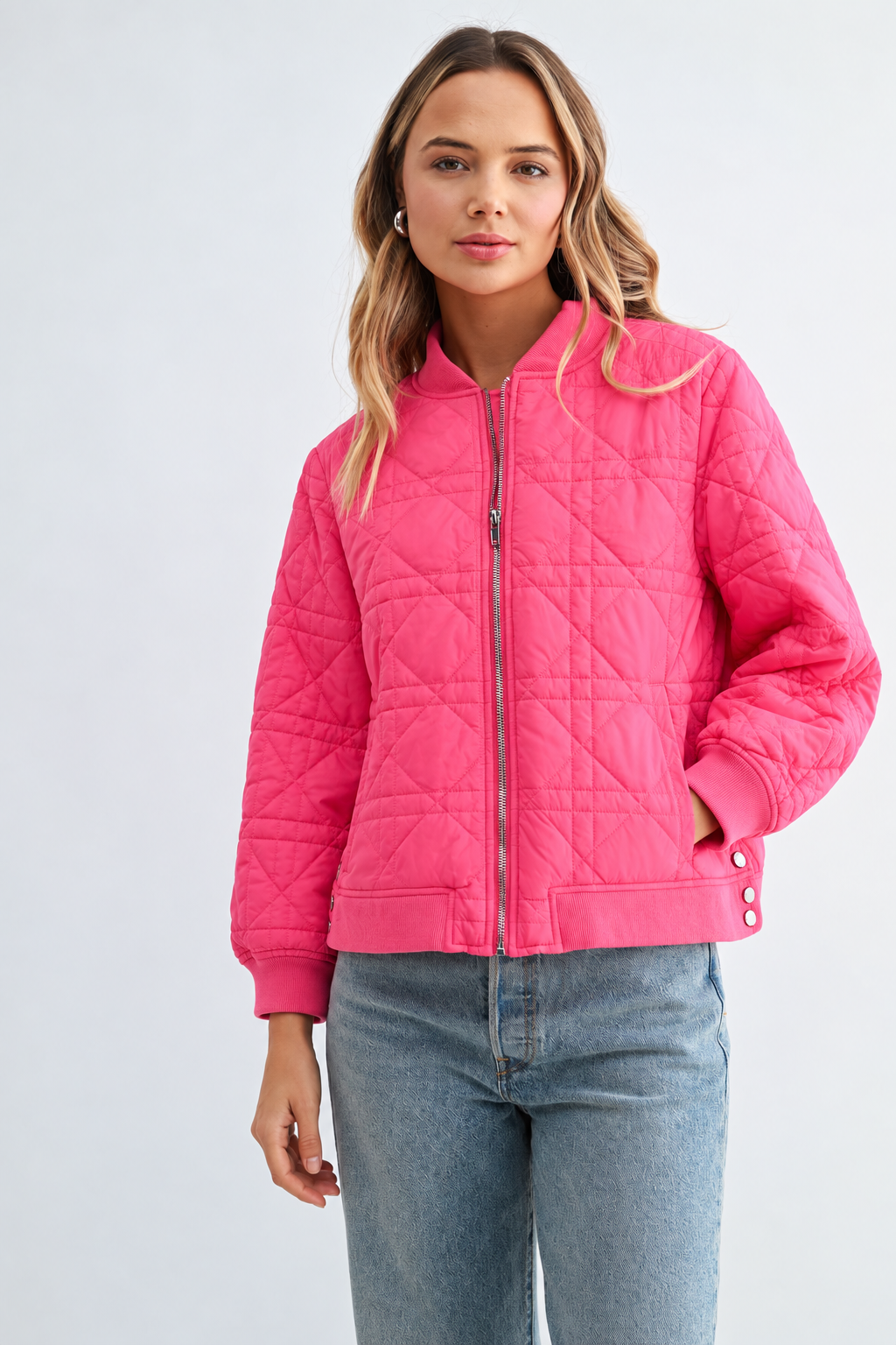 Janessa Quilted Bomber Jacket