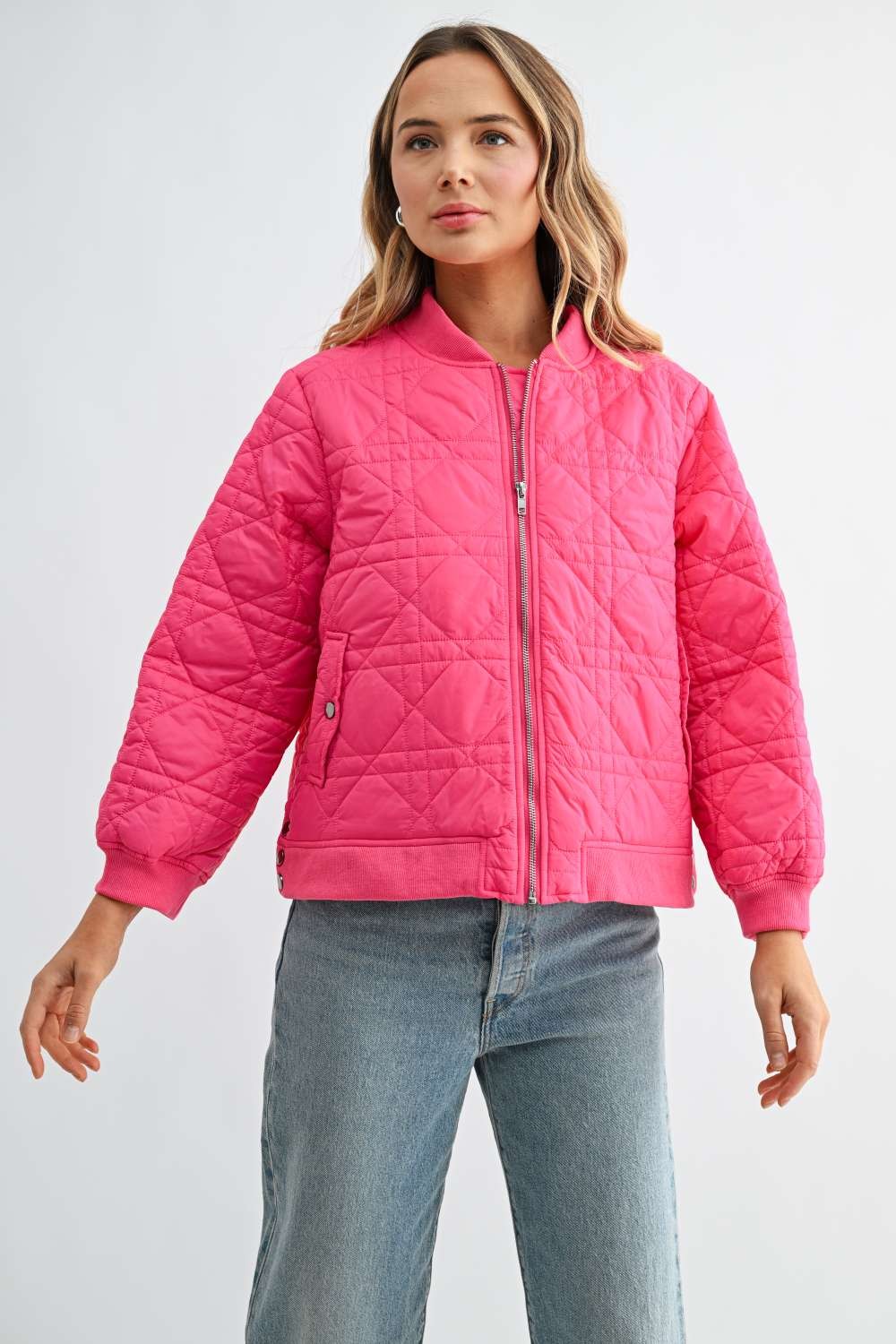 Janessa Quilted Bomber Jacket