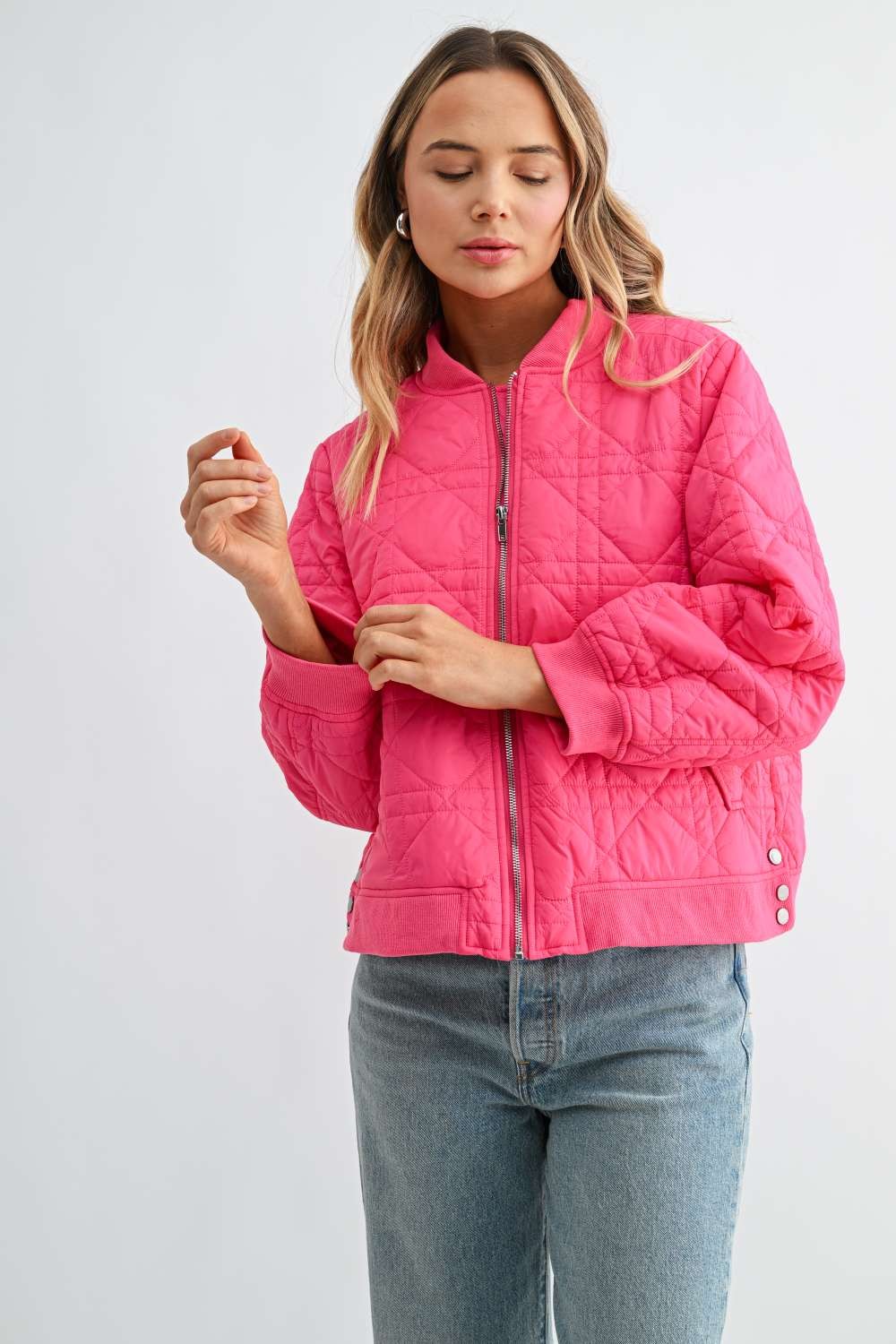 Janessa Quilted Bomber Jacket