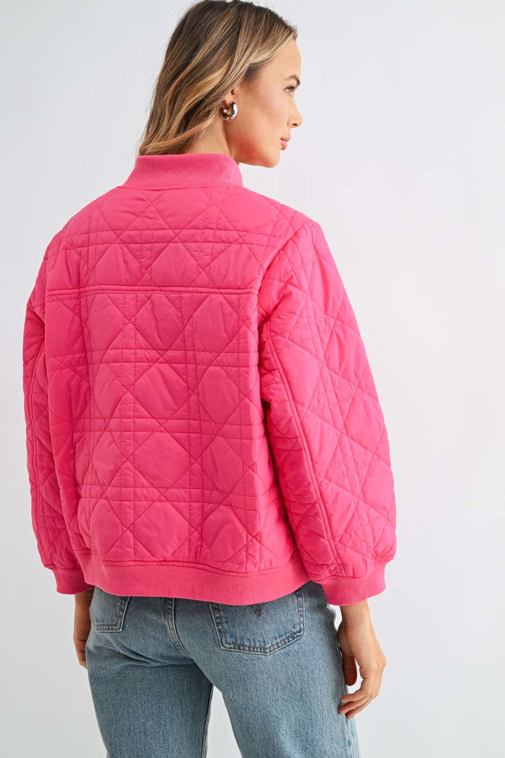Janessa Quilted Bomber Jacket