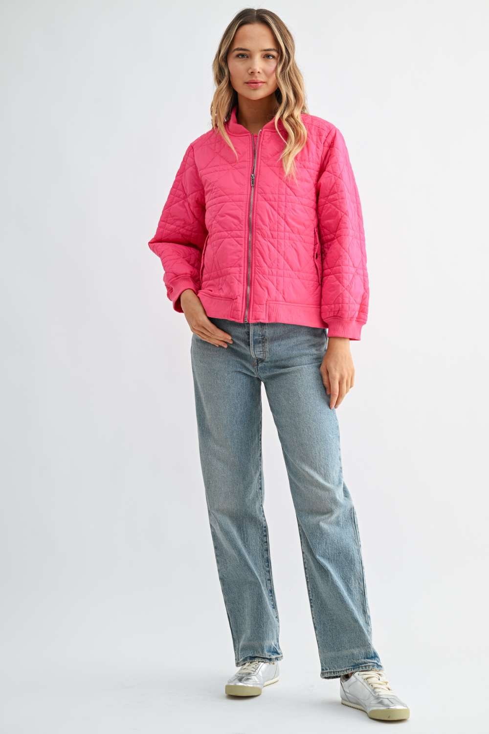 Janessa Quilted Bomber Jacket