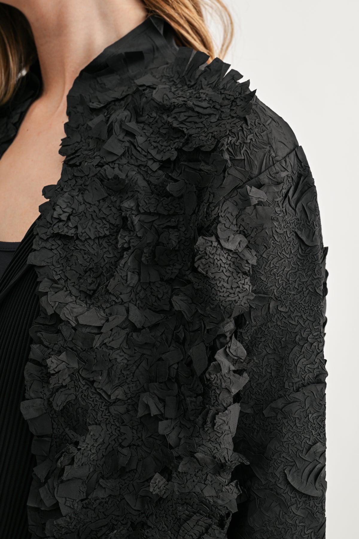 Carter Floral Textured Applique Cardigan