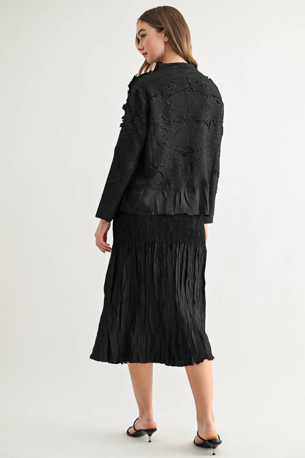 Connor Crinkle Pleated with Smocking Skirt