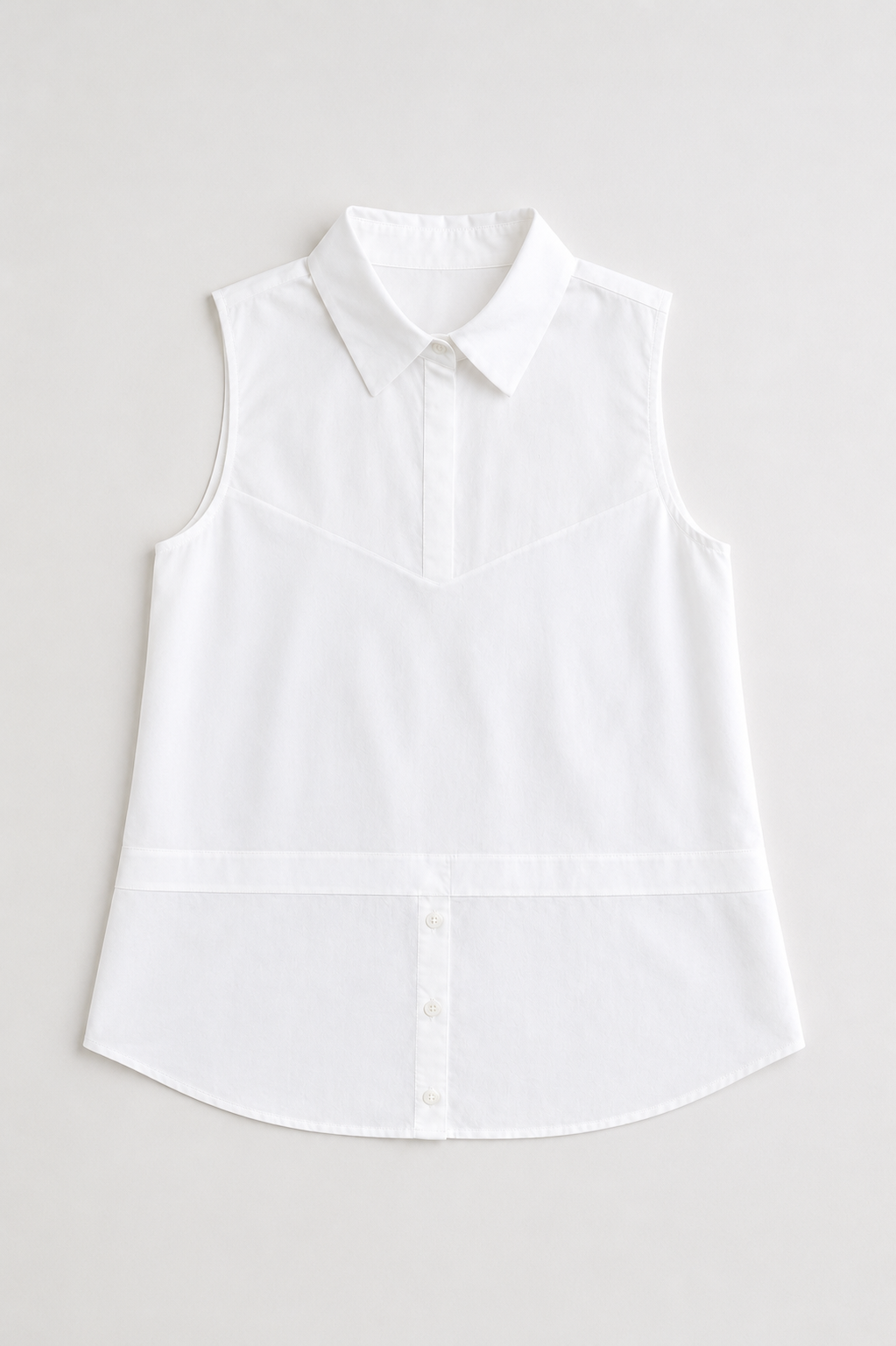 Caroline Sleeveless Collar Top