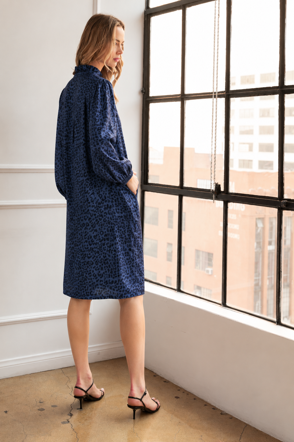 Diana Woven Animal Print Dress