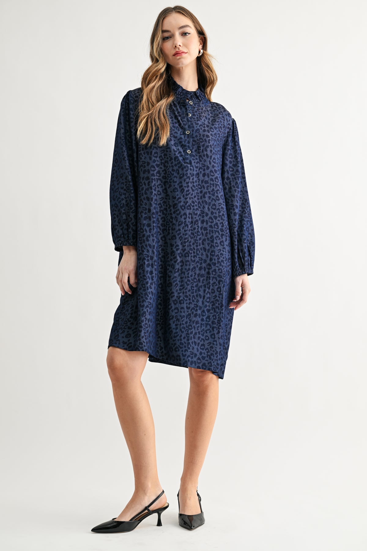 Diana Woven Animal Print Dress
