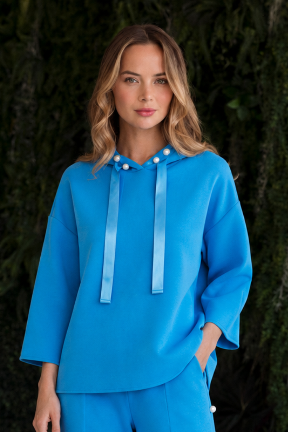Francine French Scuba Pearl Hoodie - Light Colors