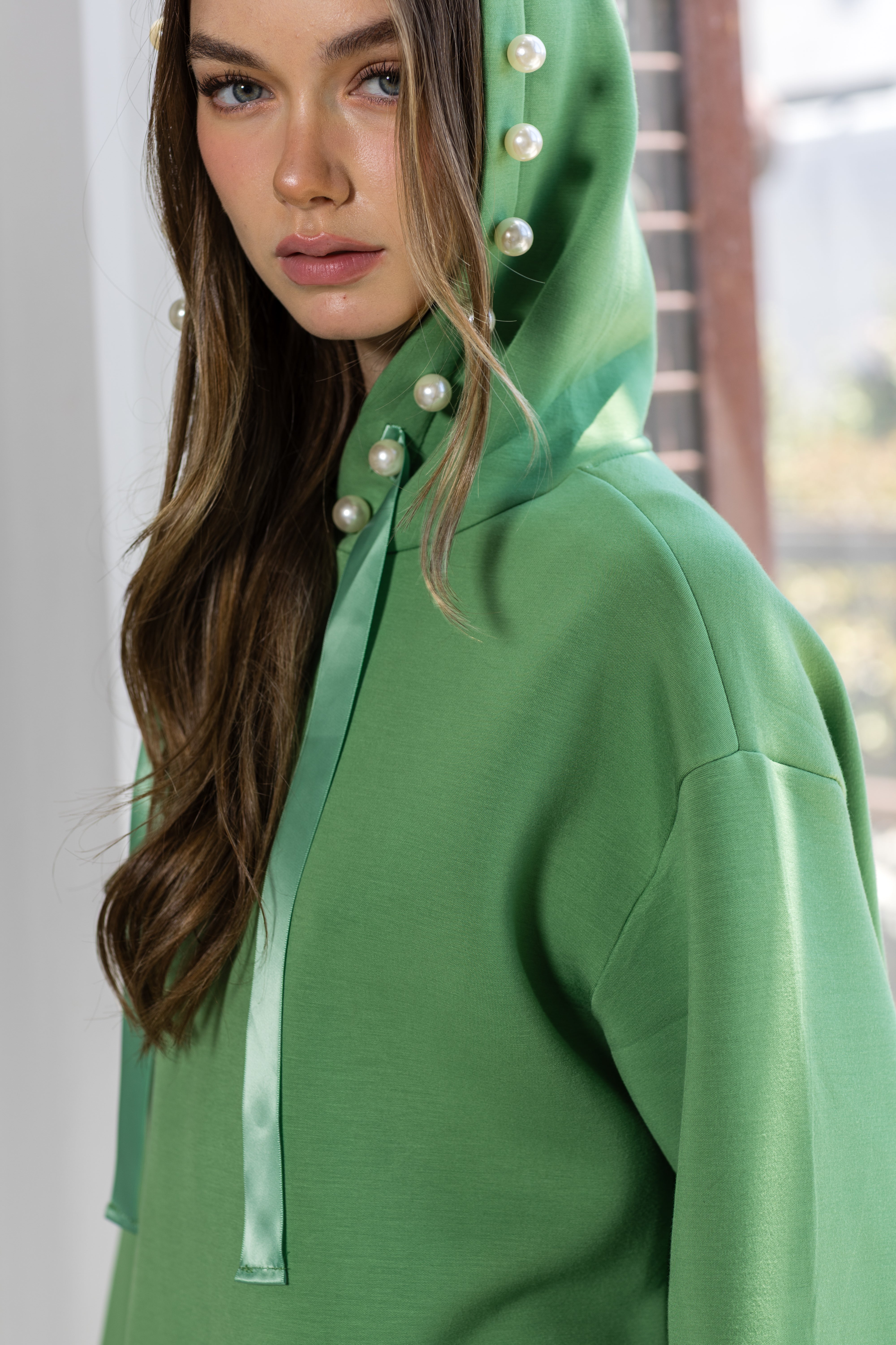 Francine French Scuba Pearl Hoodie - Light Colors