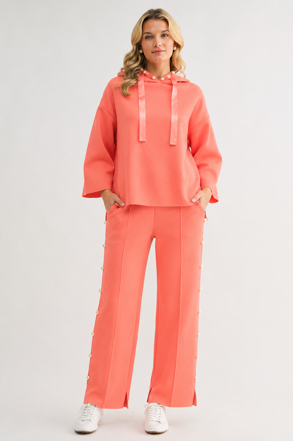 Farrah French Scuba Pearl Pant