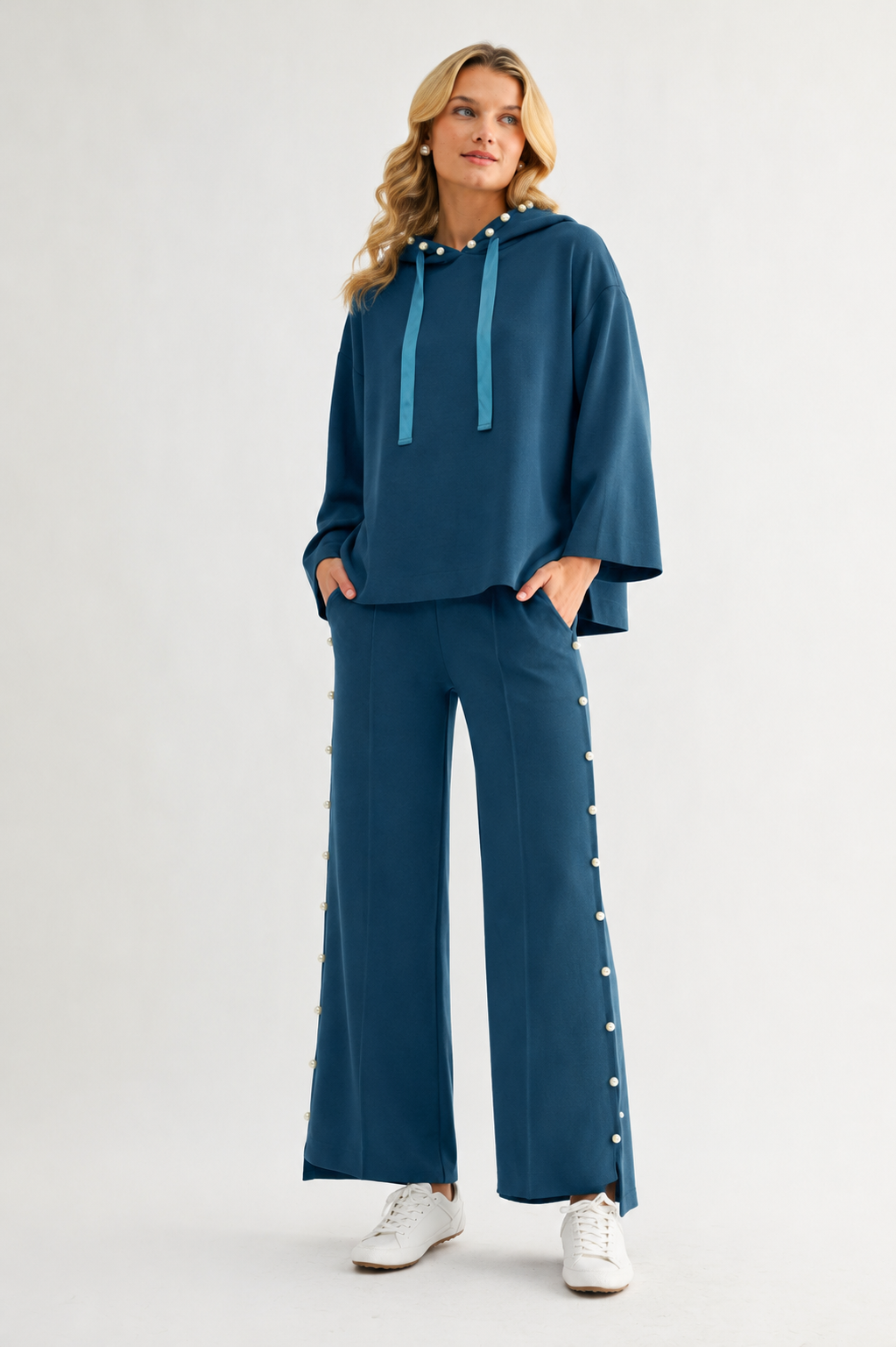 Farrah French Scuba Pearl Pant