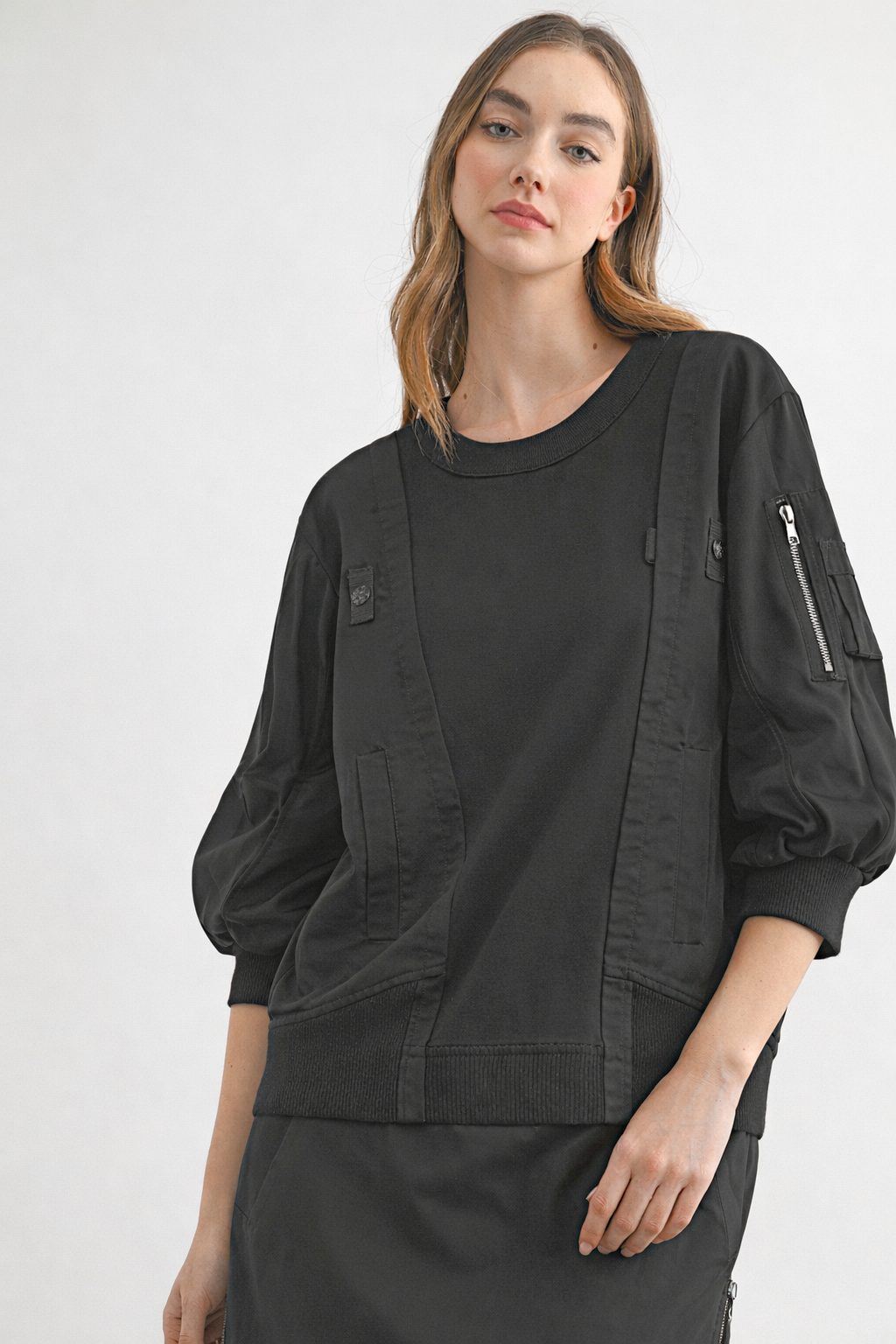 Cassie Contrast Utility Top