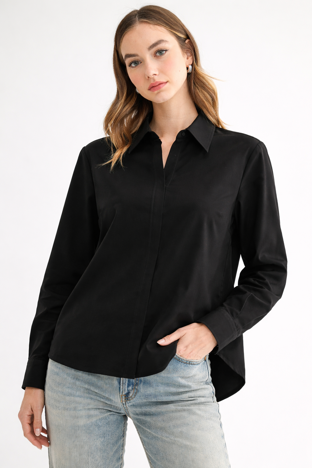 Jamile Stretch Woven Top