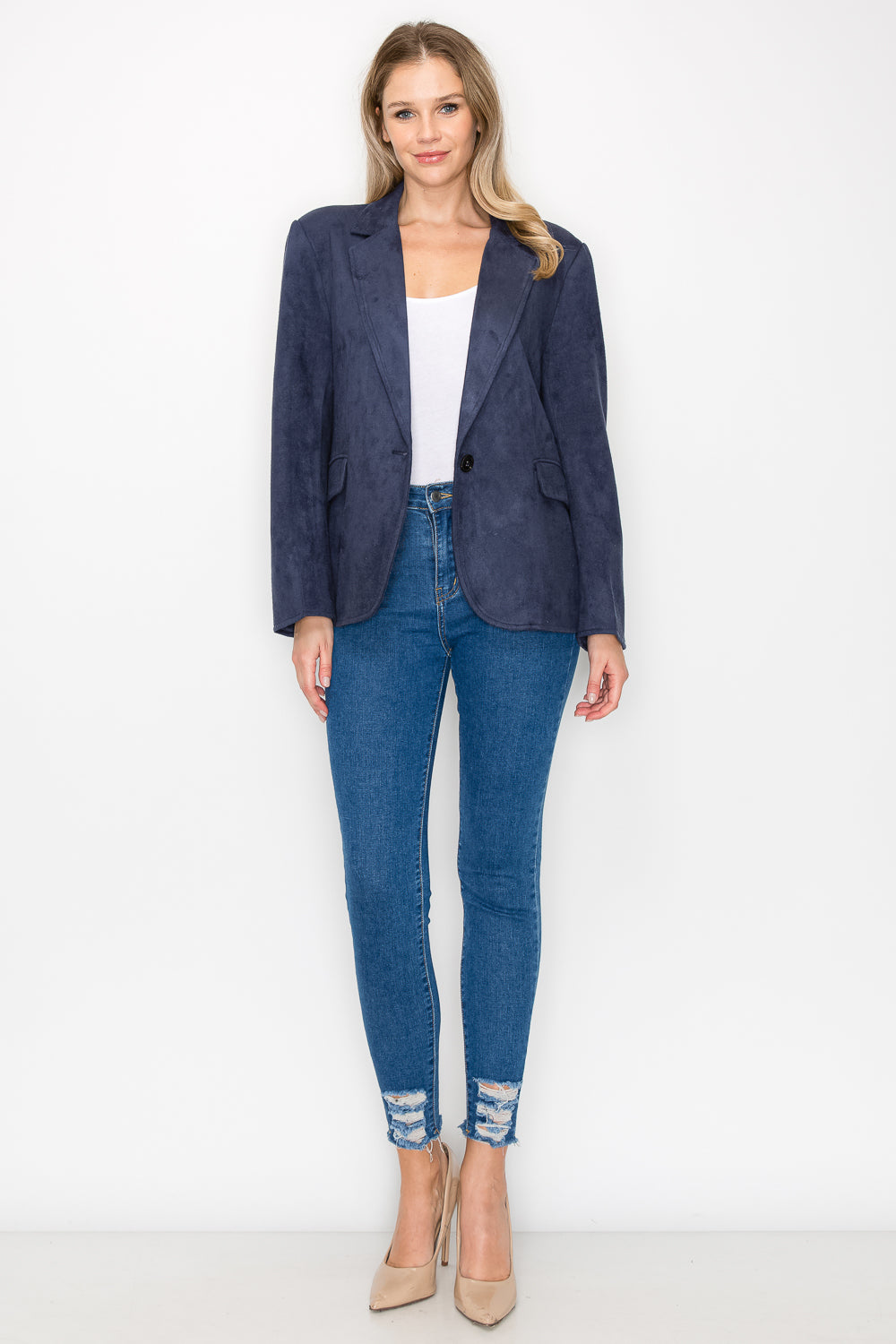 Amy Suede Blazer Jacket