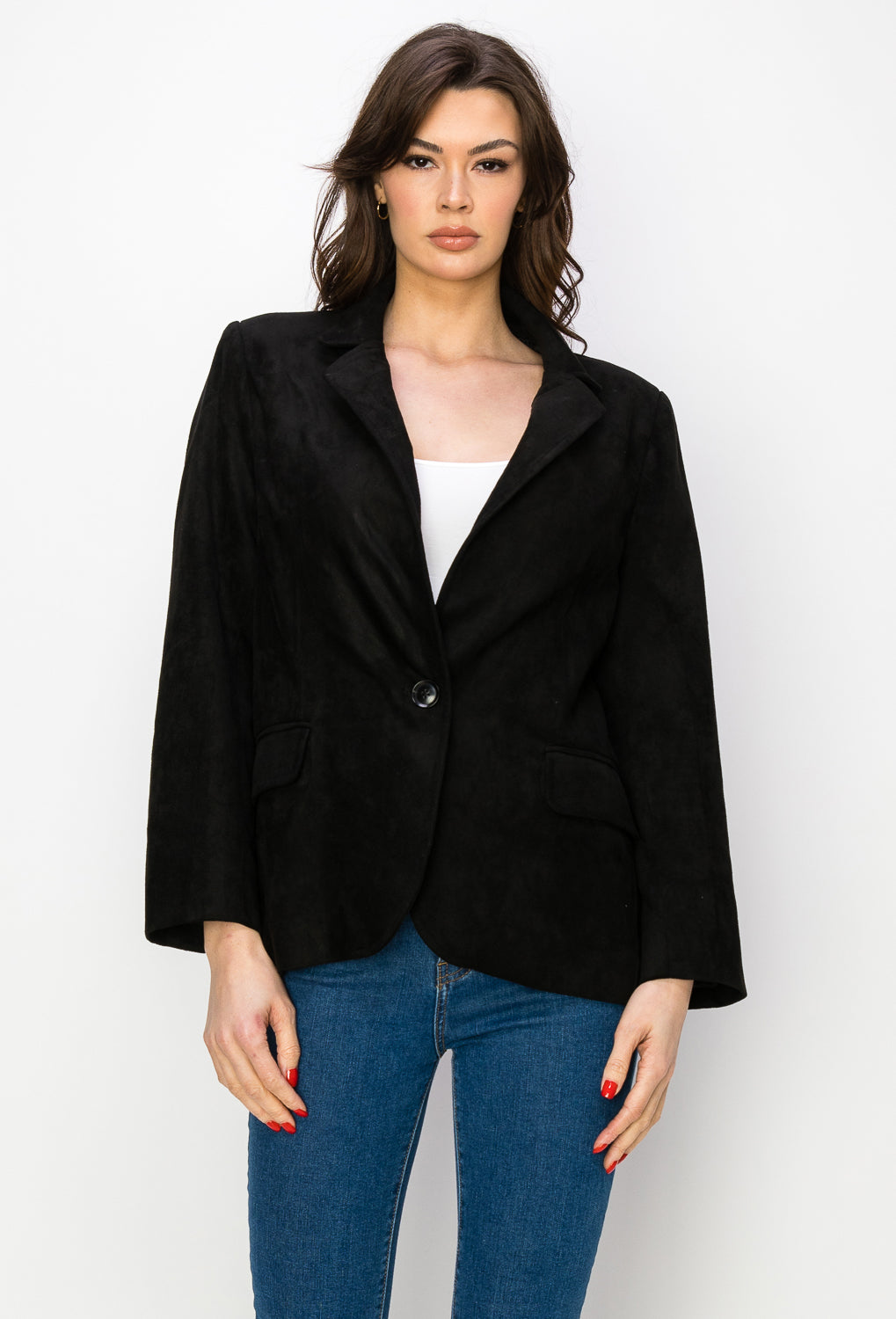 Amy Suede Blazer Jacket
