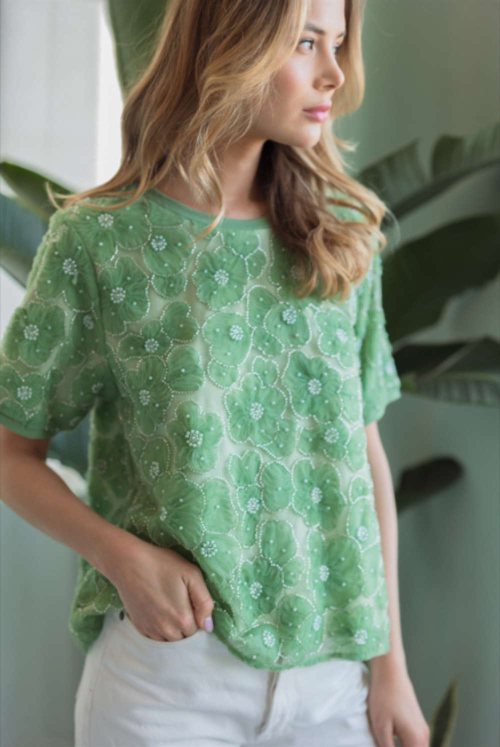 Jonas Top with Pearls