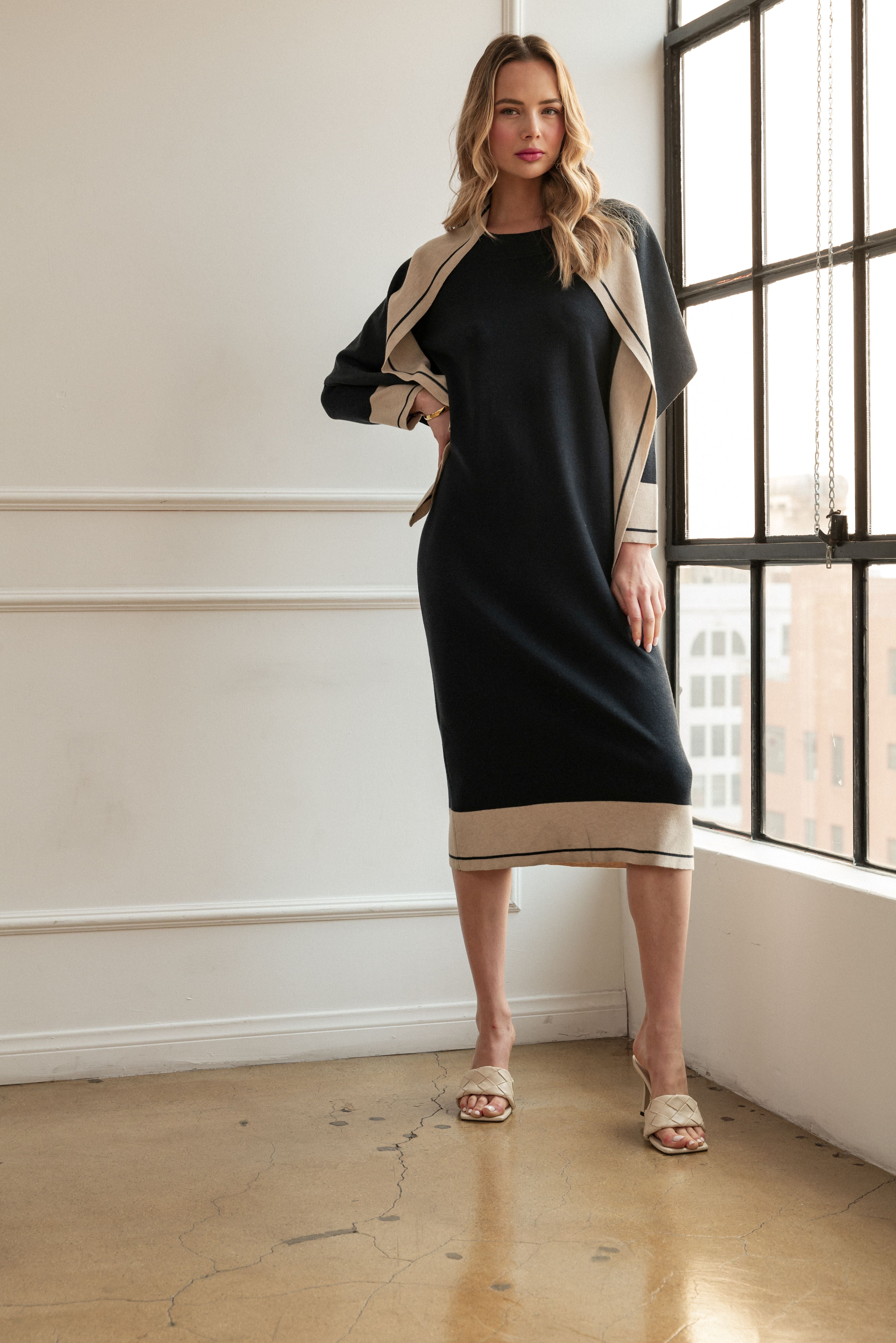 Saira Knitted Sweater Dress