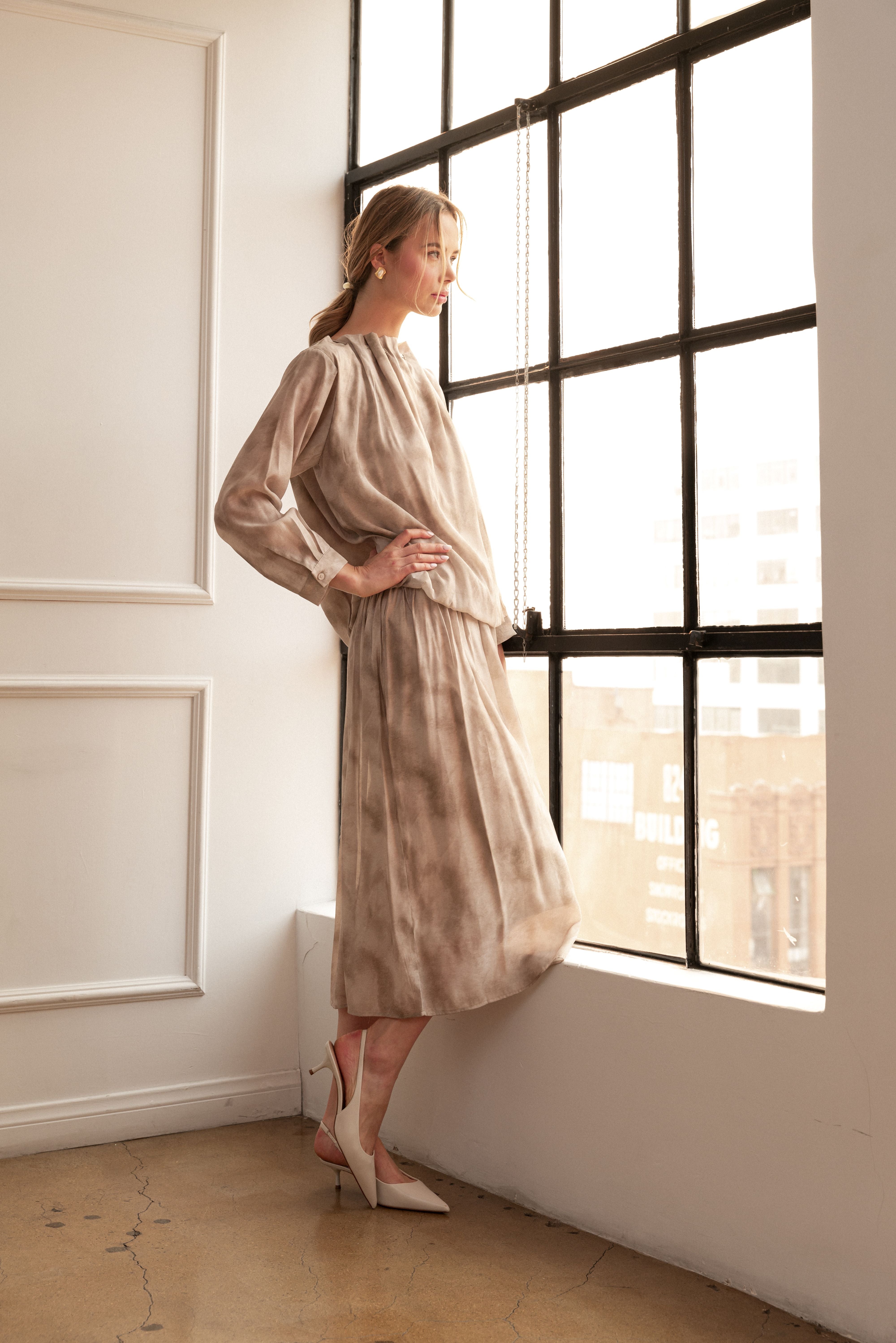 Jeanelle Woven Print Skirt