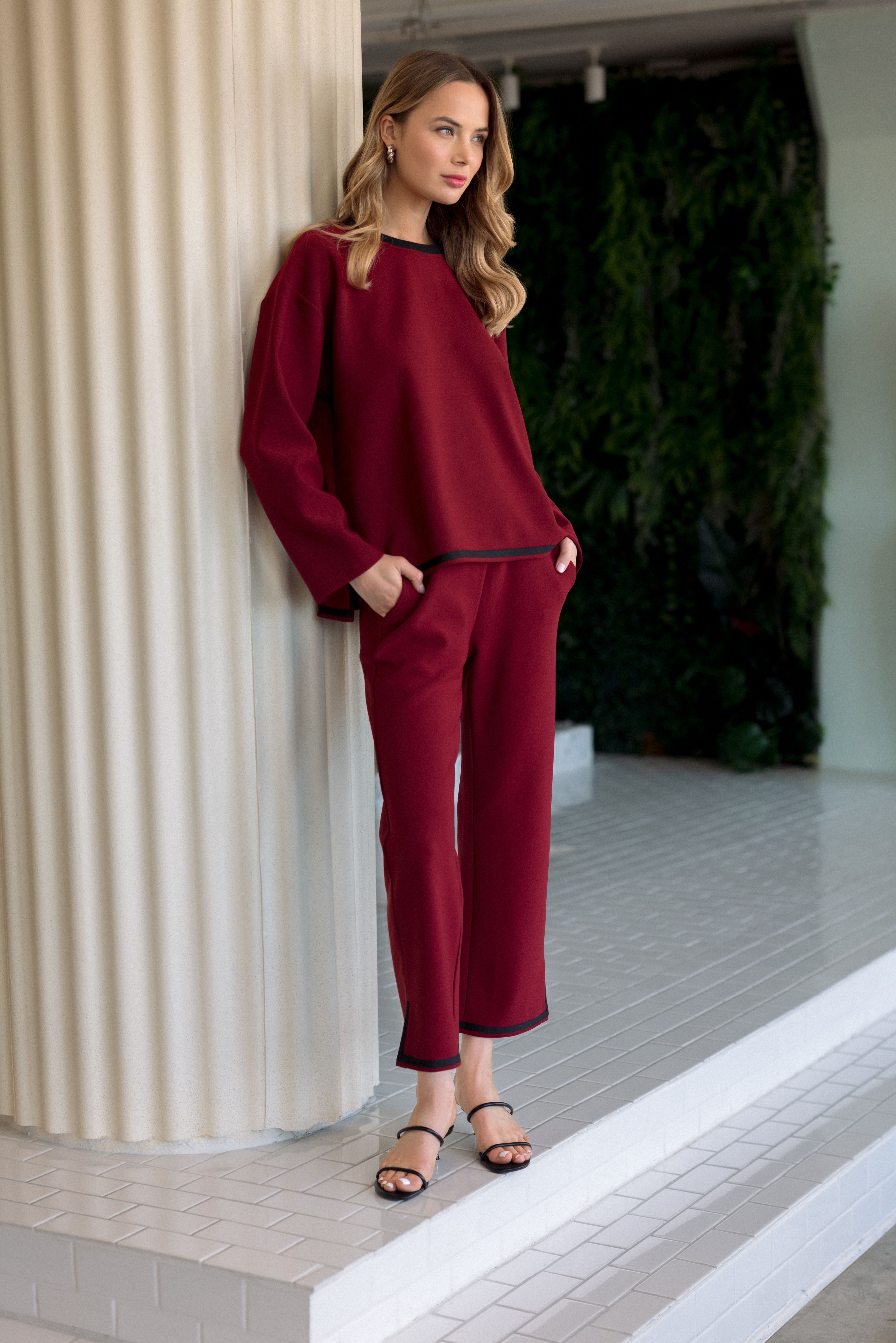 Ken Stetch Knit Crepe Pant