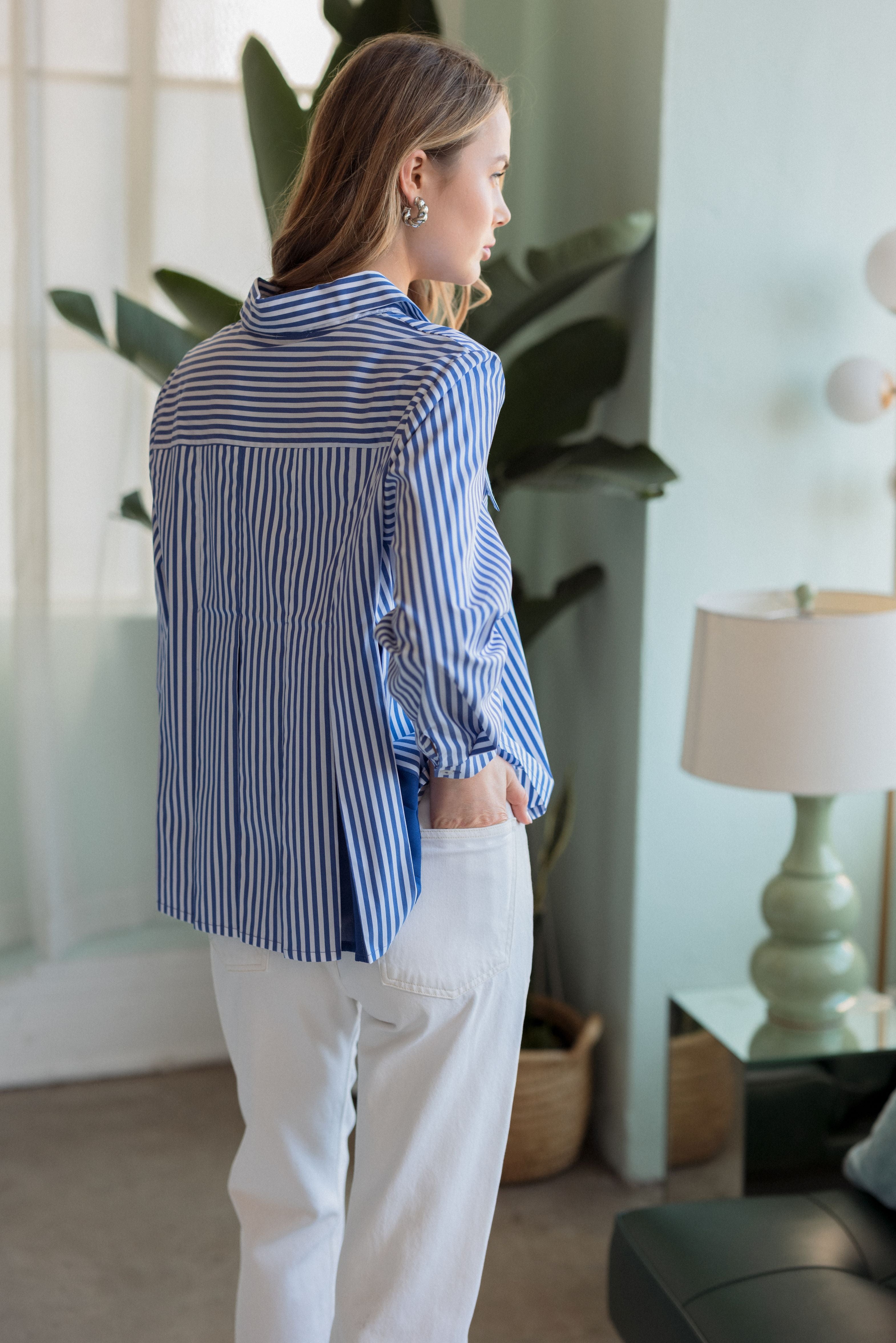 Jenn Shirt with Pleating Details