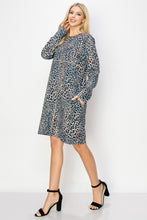 Load image into Gallery viewer, Aurora Suede Round Neck Dress - Jaguar (with pockets or without)