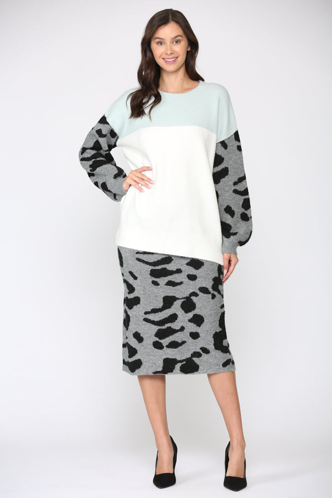 Sasha Stretch Knitted Sweater Top