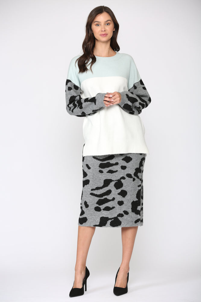 Sasha Stretch Knitted Sweater Top