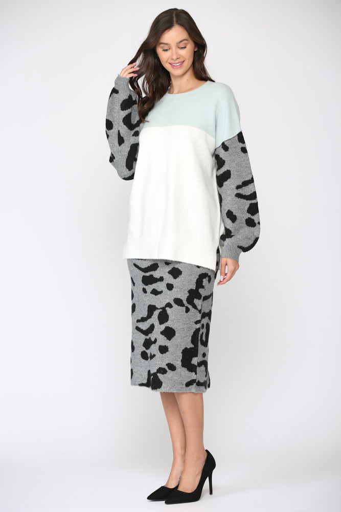 Sasha Stretch Knitted Sweater Top