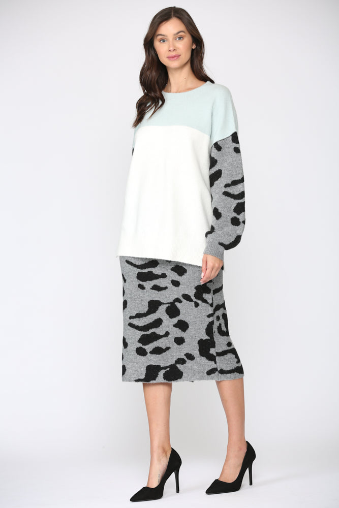 Sasha Stretch Knitted Sweater Top