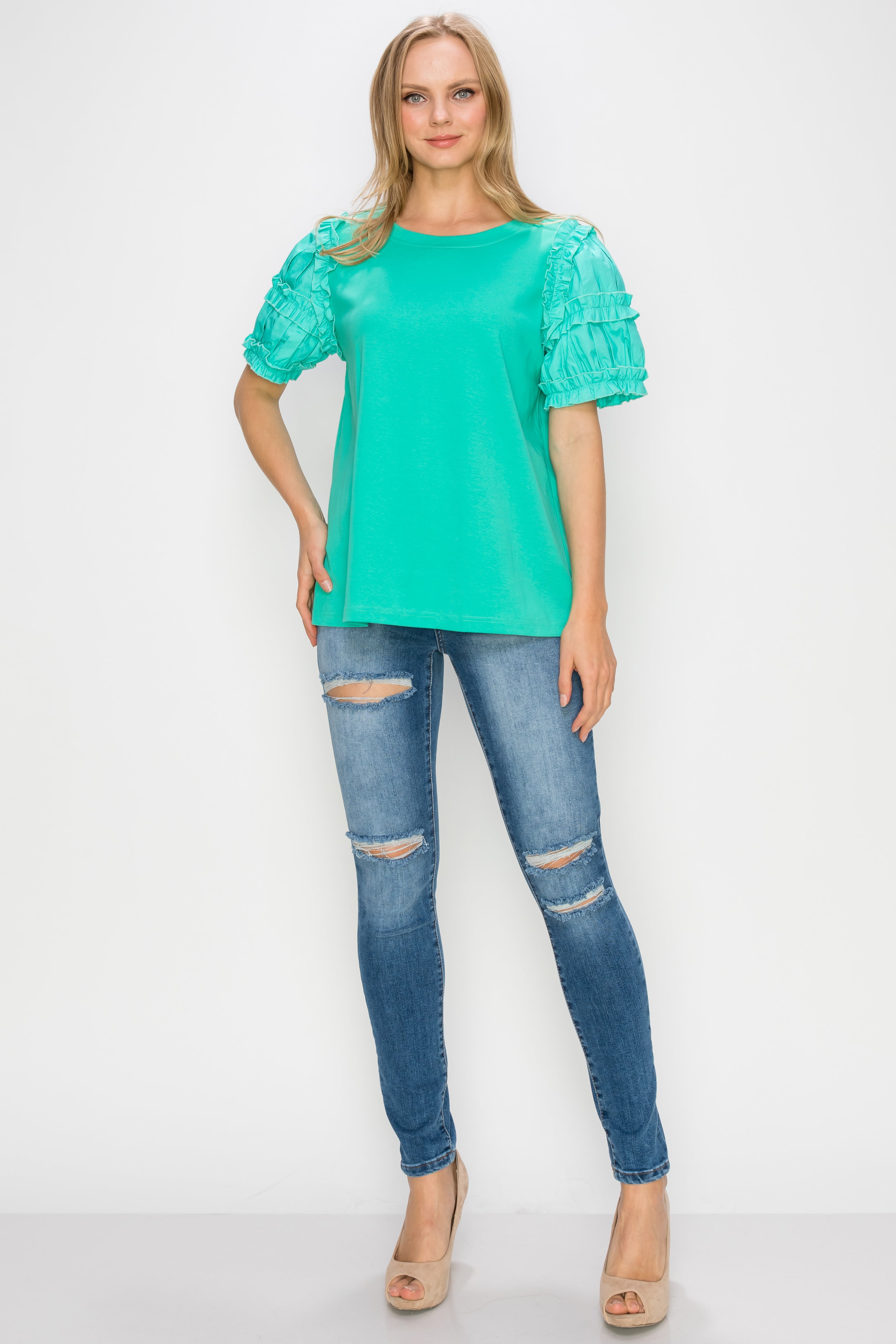 Ryan Stretch Pointe Knit Top