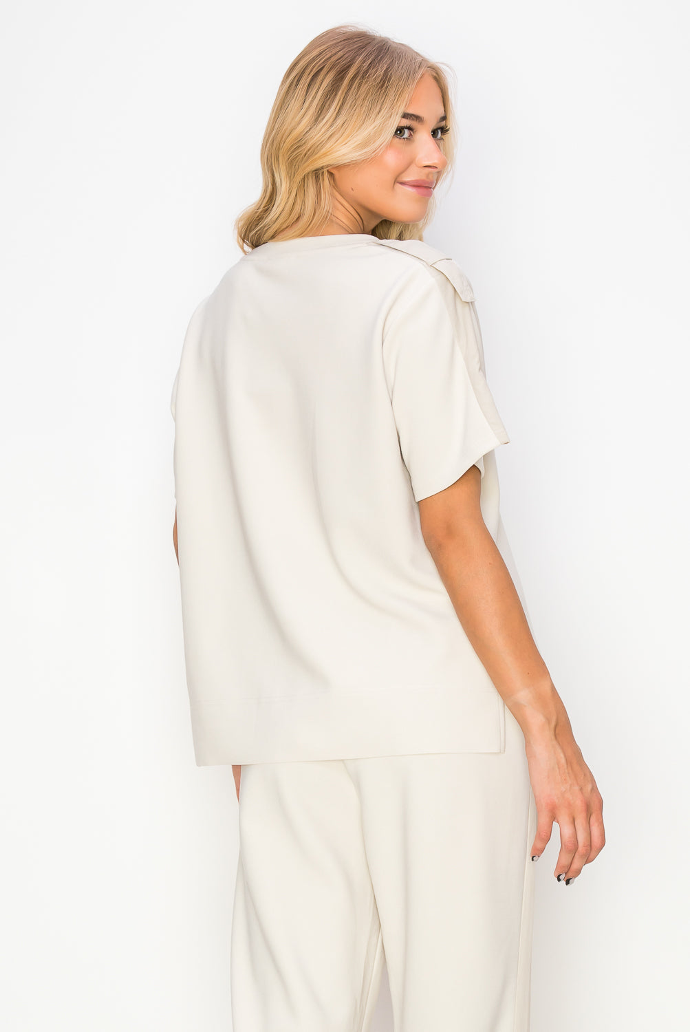 Kate Knit Stretch Crepe Top