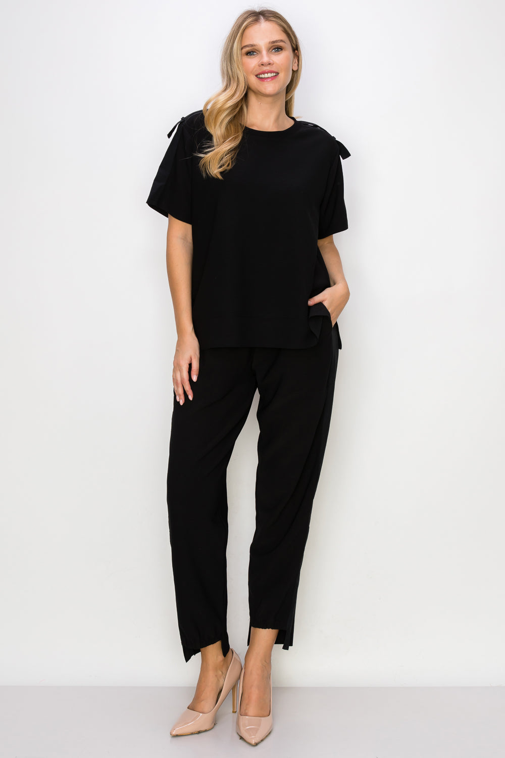 Kate Knit Stretch Crepe Top
