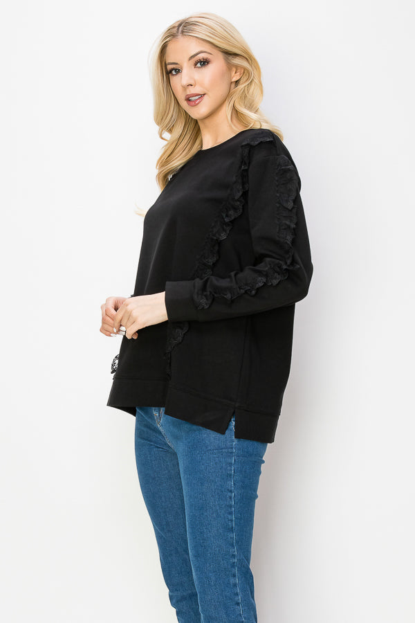 Rachela Stretch Pointe Knit with Lace