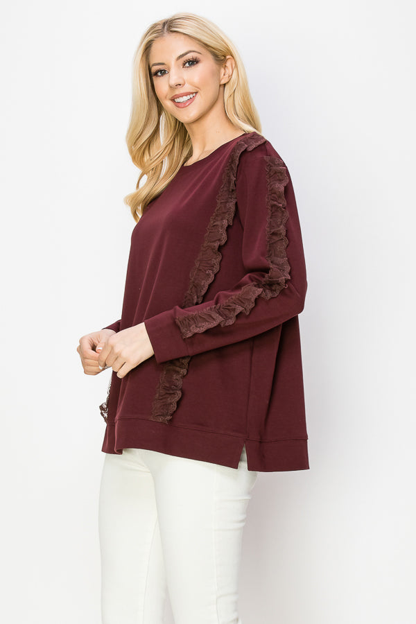 Rachela Stretch Pointe Knit with Lace