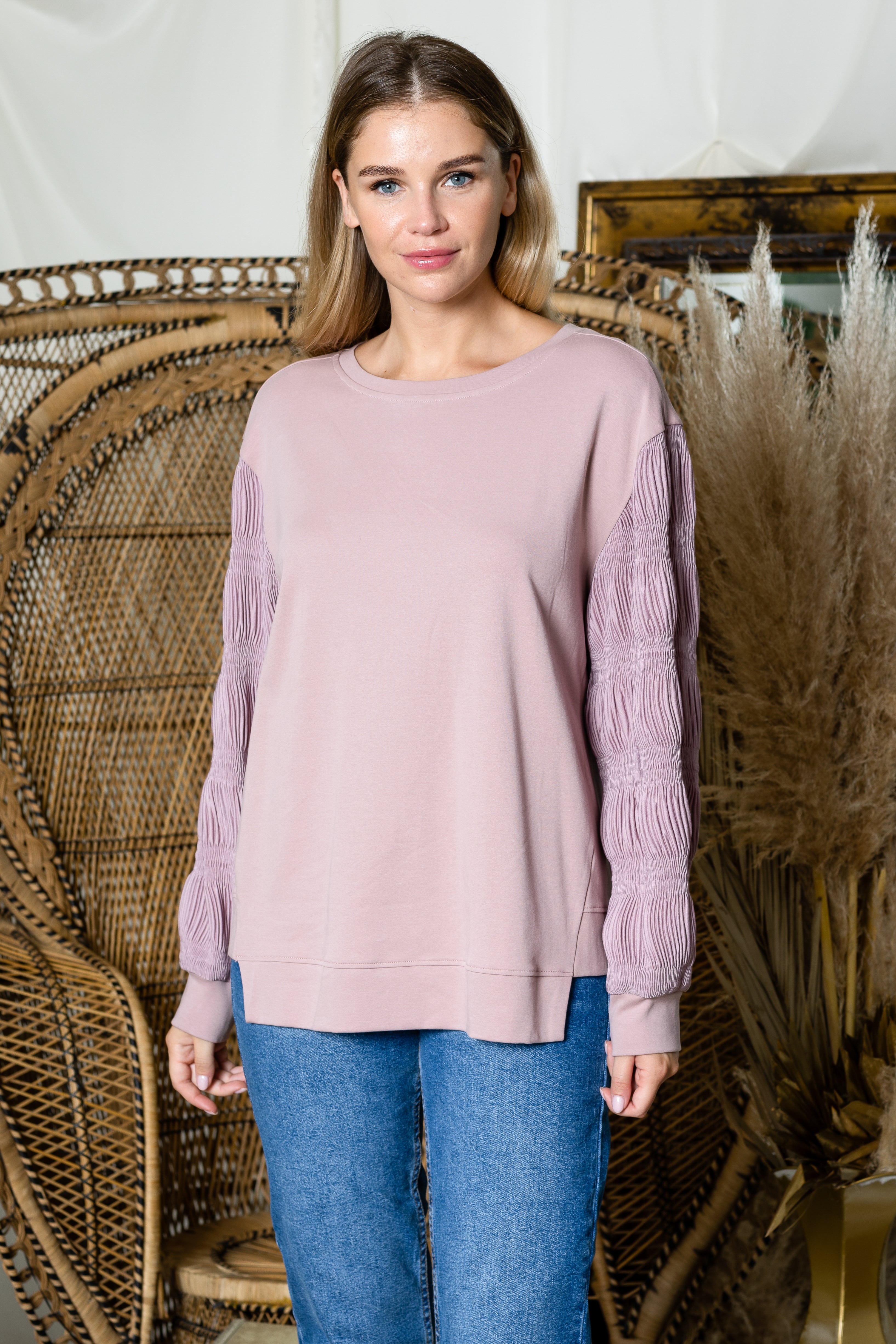 Radana Stretch Pointe Knit Top