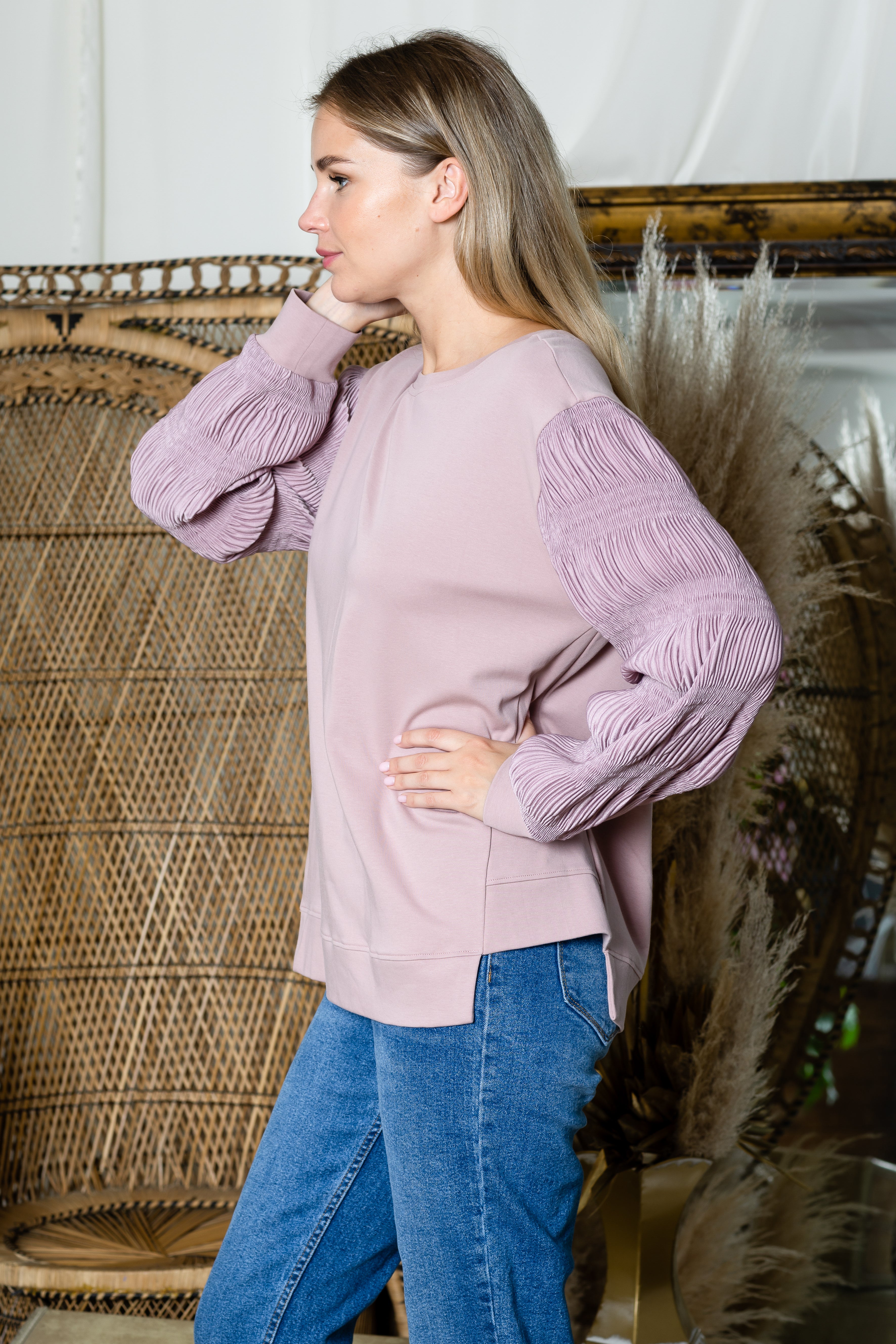Radana Stretch Pointe Knit Top