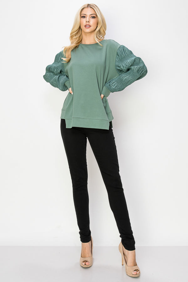 Radana Stretch Pointe Knit Top