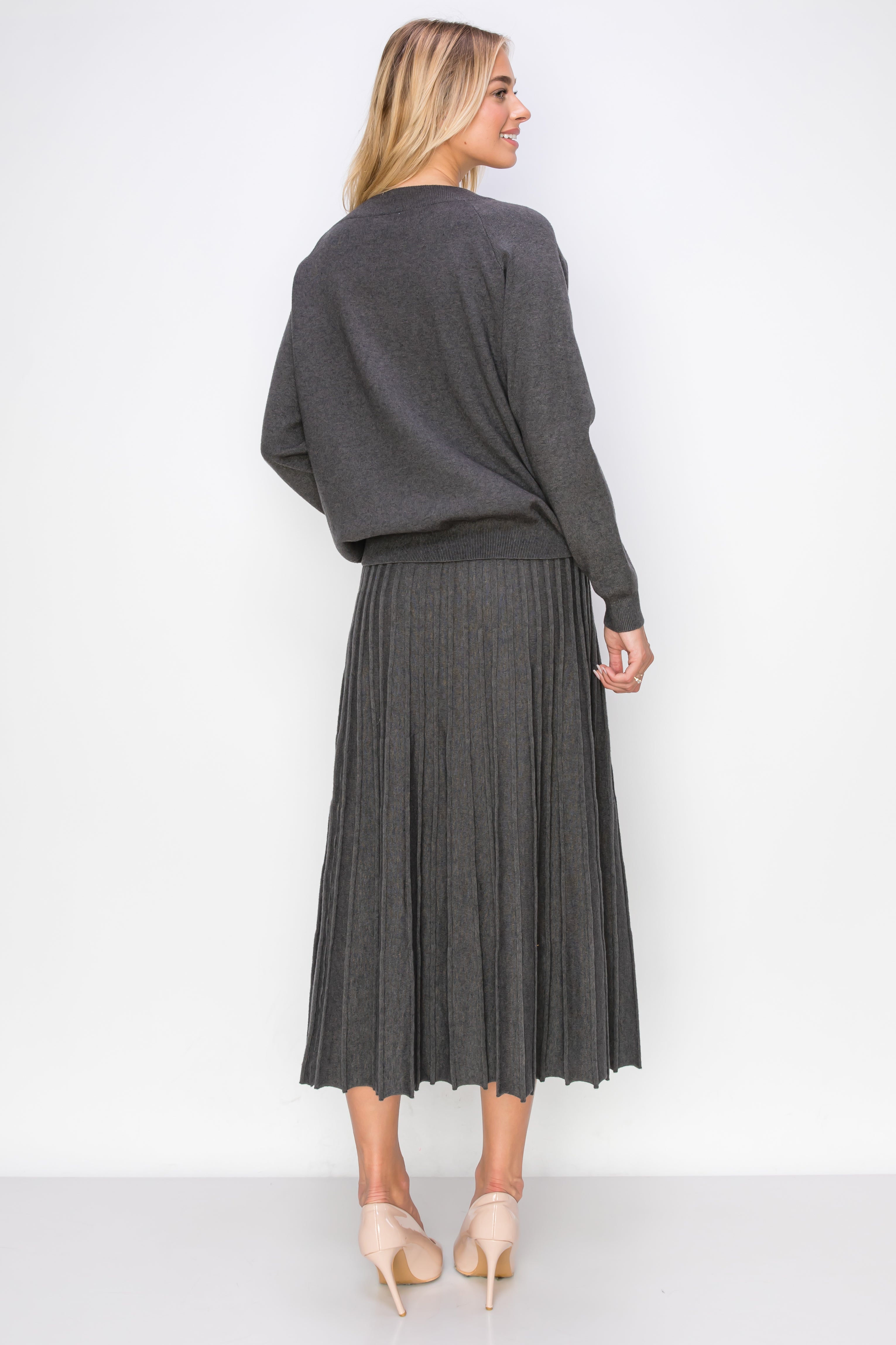 Sanaa Stretch Knitted Ribbed Skirt
