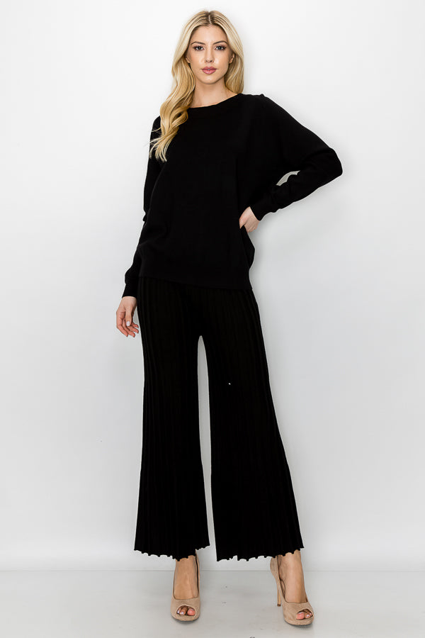 Selie Stretch Knitted Ribbed Pant