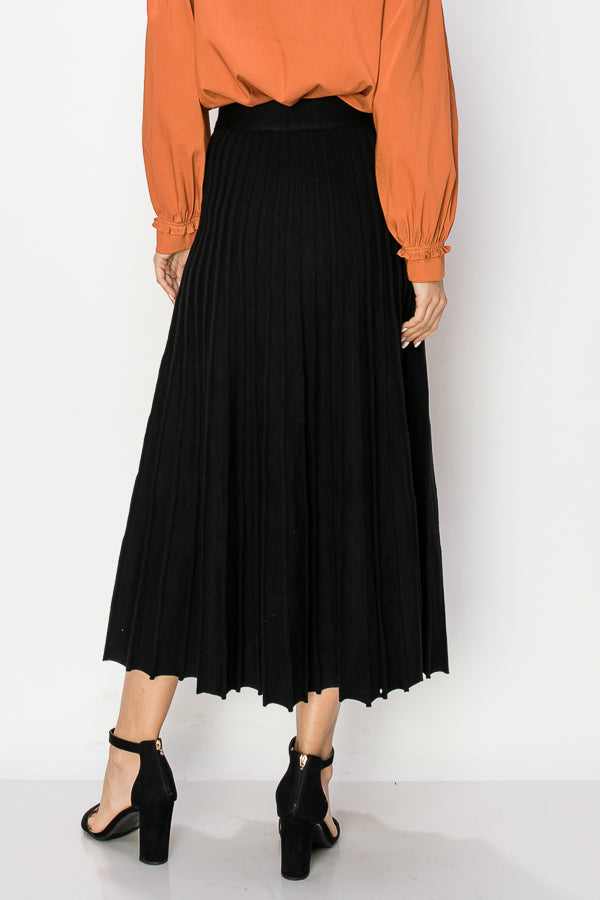 Sanaa Stretch Knitted Ribbed Skirt
