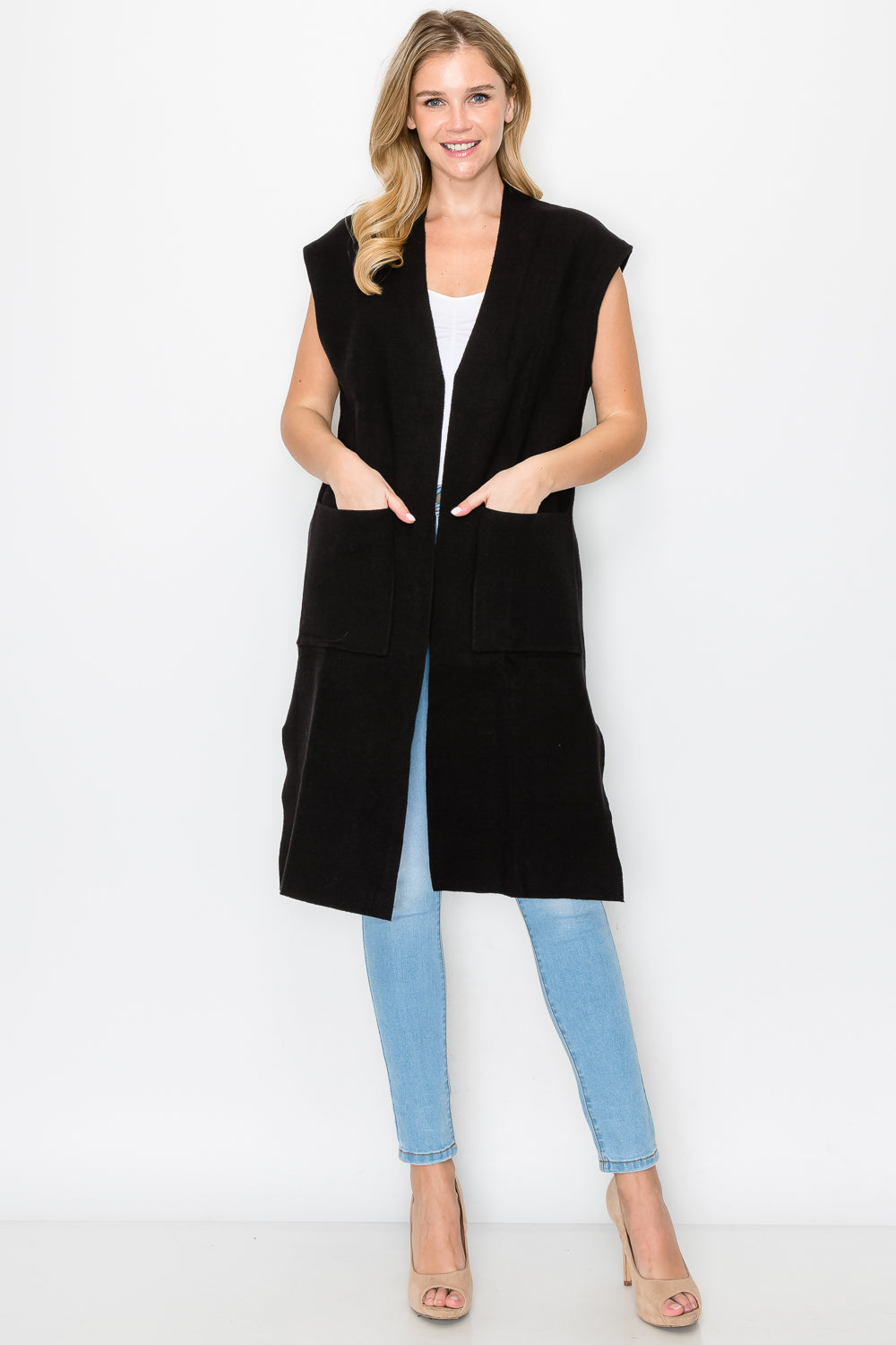 Sarie Stretch Knitted Sweater Vest