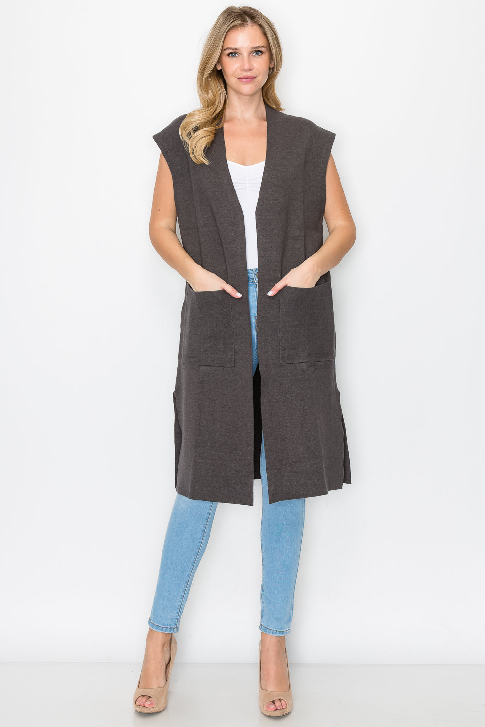 Sarie Stretch Knitted Sweater Vest