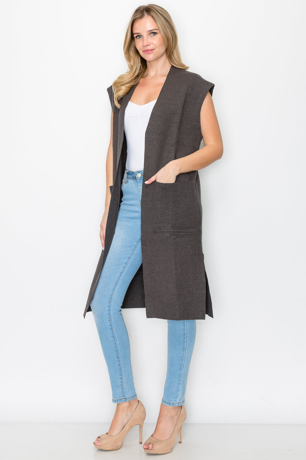 Sarie Stretch Knitted Sweater Vest