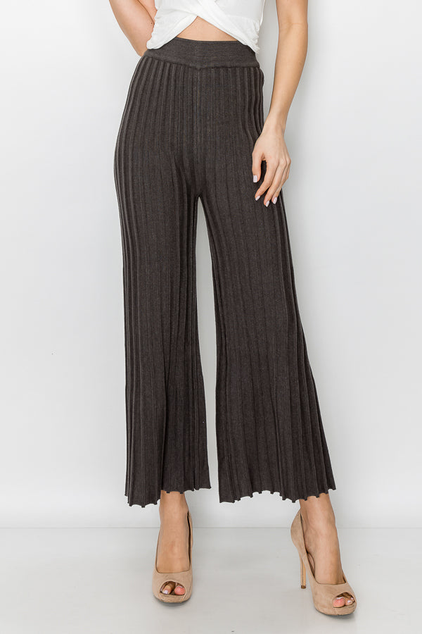 Selie Stretch Knitted Ribbed Pant