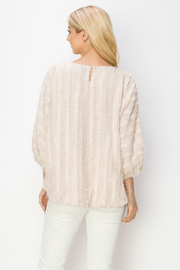 Winona Woven Feathered Top